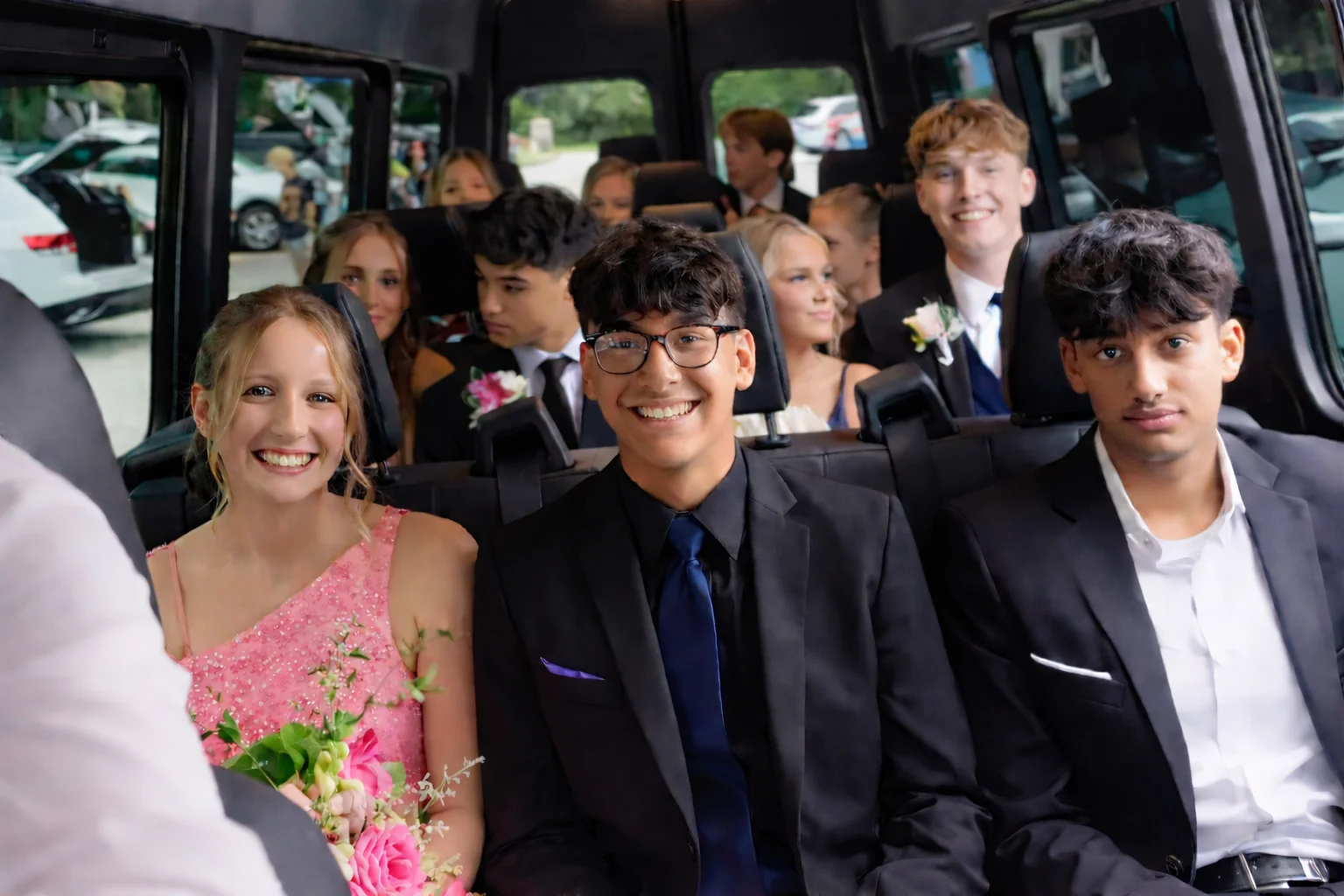 Houston prom limo service Sprinter van and SUV