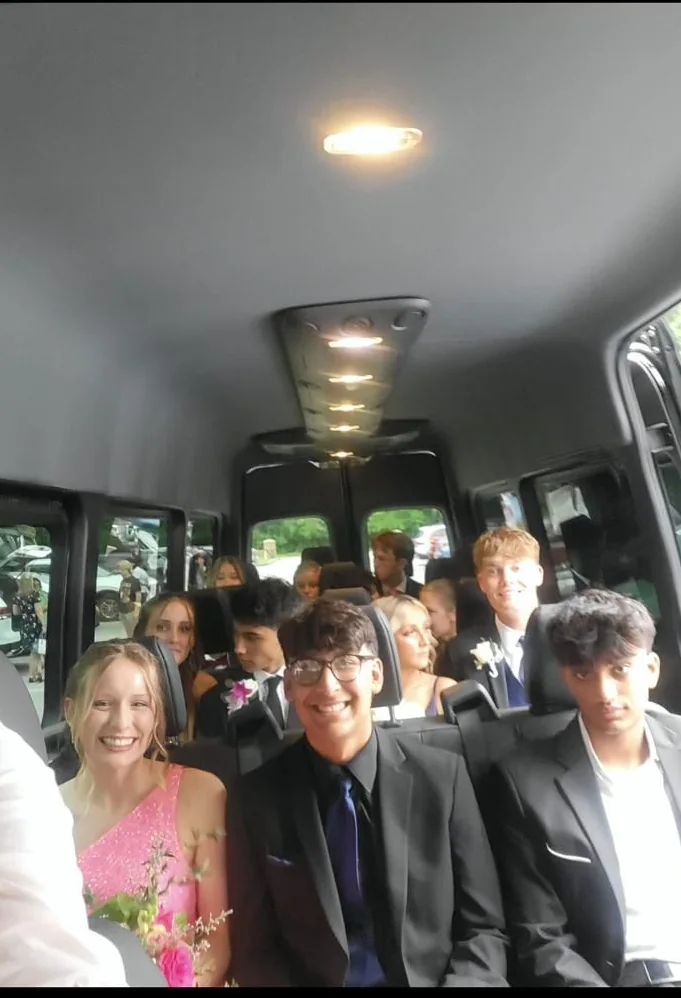 Houston prom limo service with luxury Sprinter van transportation